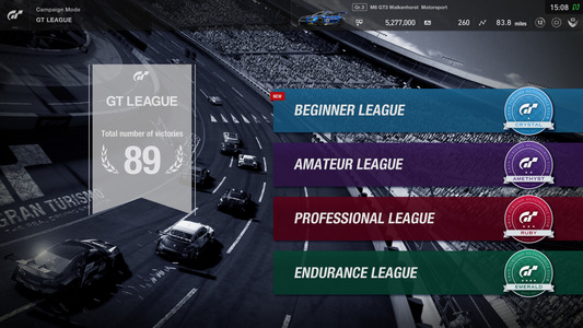 GT League: Startseite