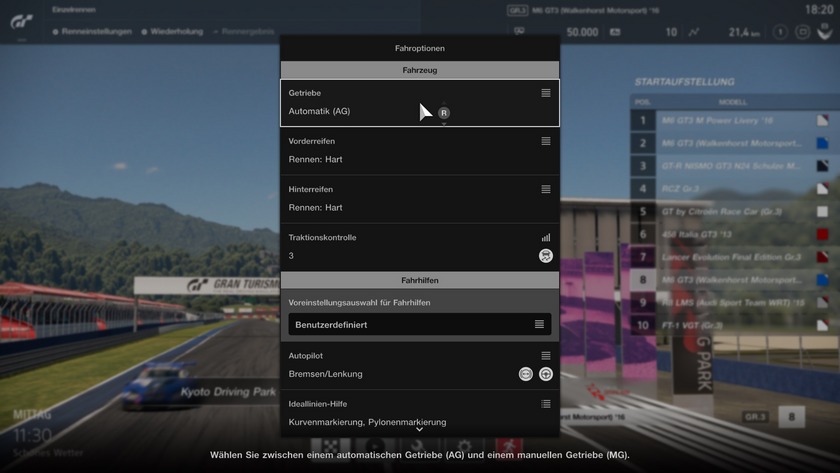Online Handbuch Gran Turismo Sport