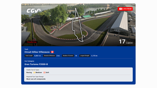 Особая страница: структура заездов