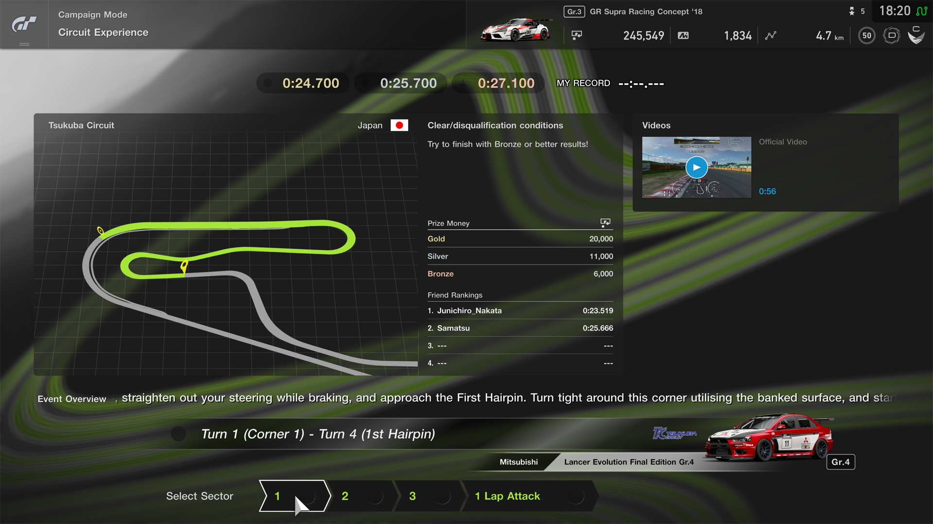 GT Sport: nova experiência de circuito.