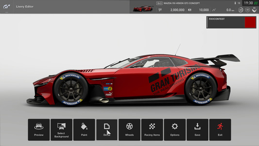 4. Select [Decals] in the Livery Editor.