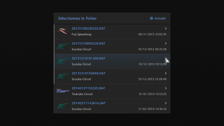 ポーズメニュー