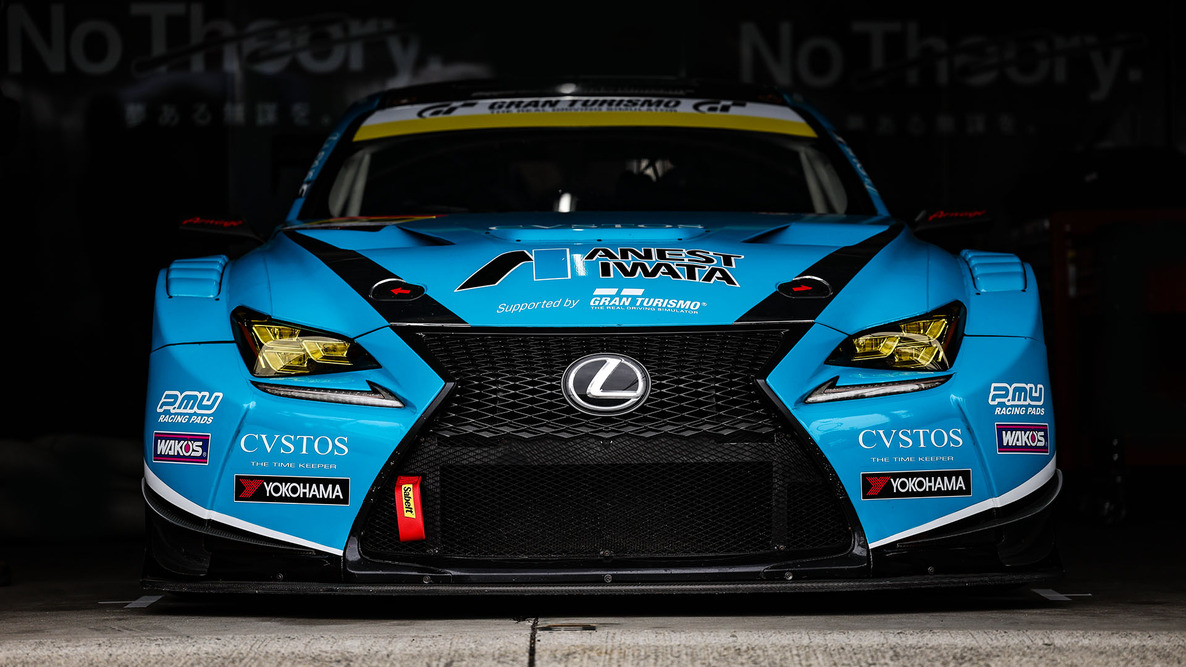 The ANEST IWATA Racing RC F GT3, a racing car modified according to FIA-GT3 regulations. They will be competing in the GT300 class in this car