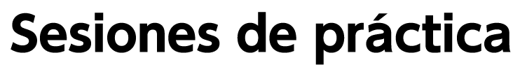 Sesiones de práctica