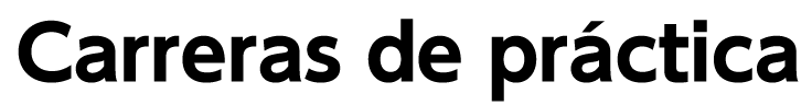 Carreras de práctica