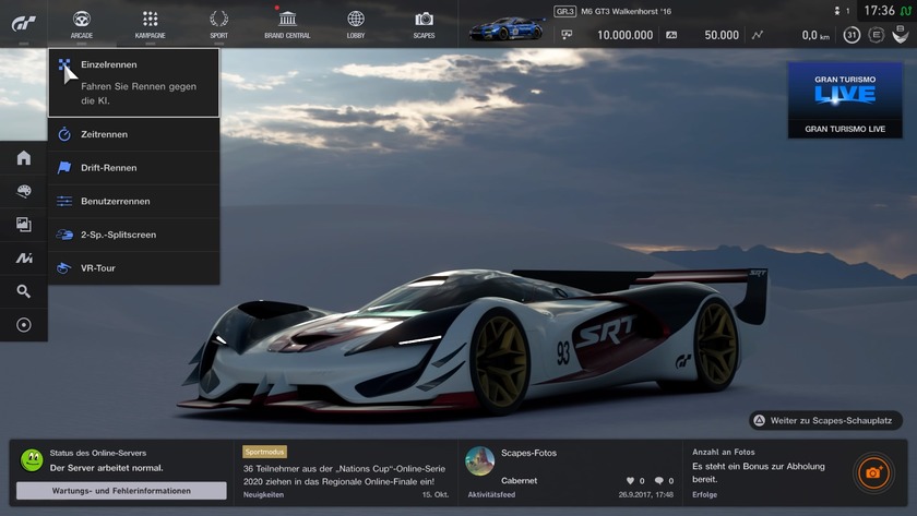 Online Handbuch Gran Turismo Sport