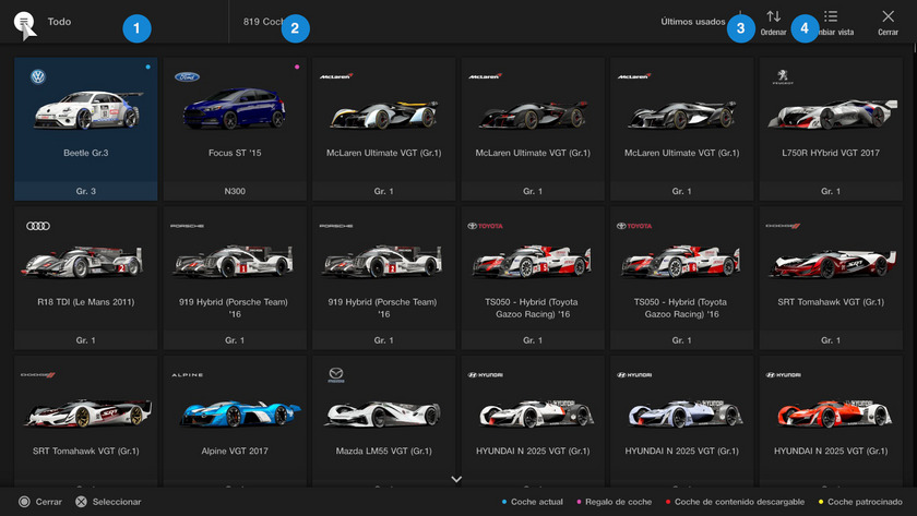 TODOS los coches de GRAN TURISMO 7 