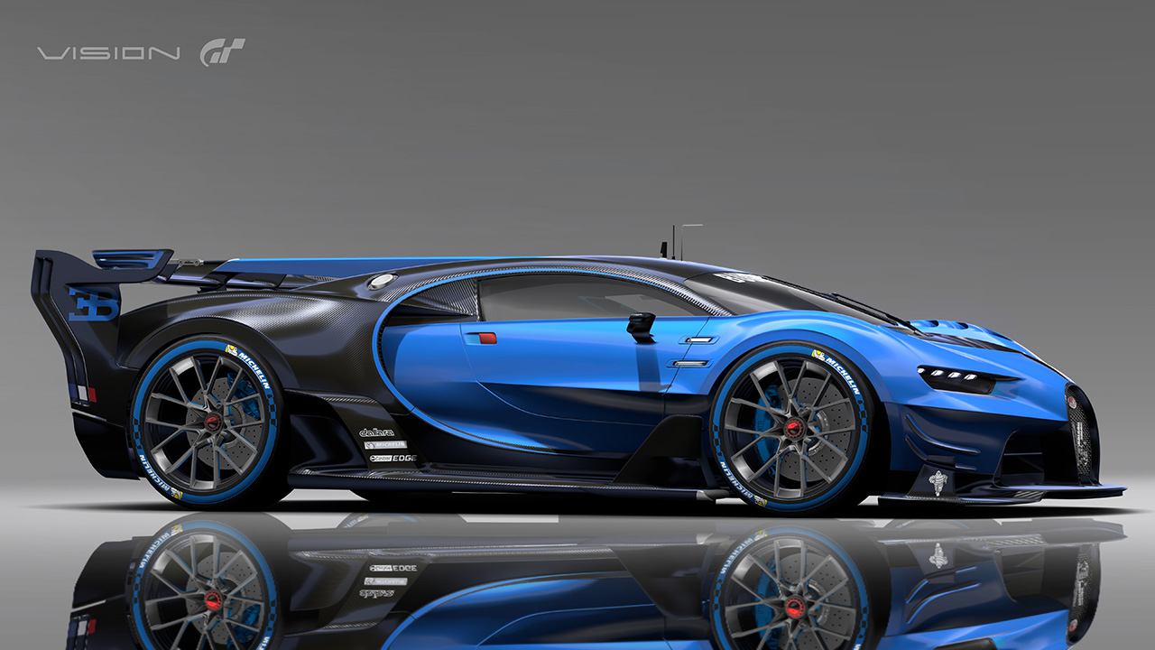 ブガッティ・ビジョン・グランツーリスモ(ブラック) チェイスカー ブガッティ ビジョン グランツーリスモ ブラック (左ハンドル